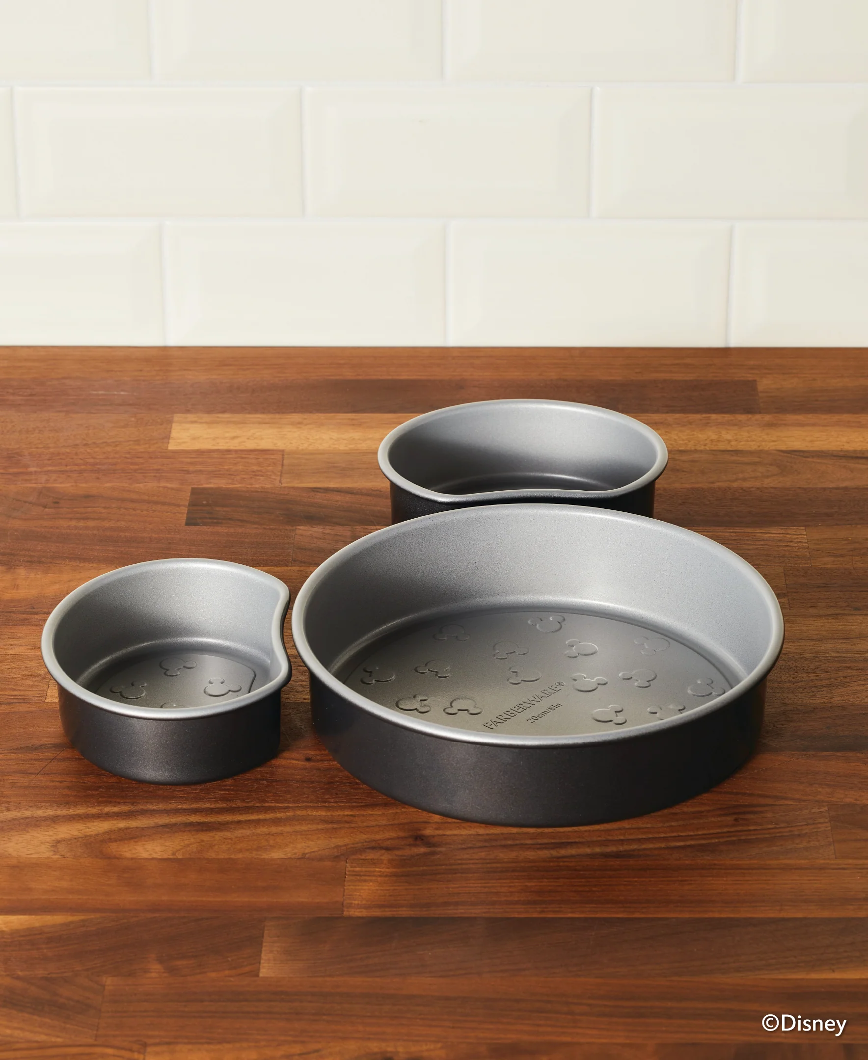 3-Piece Nonstick Mickey Head Cake Pan Set - Image 7