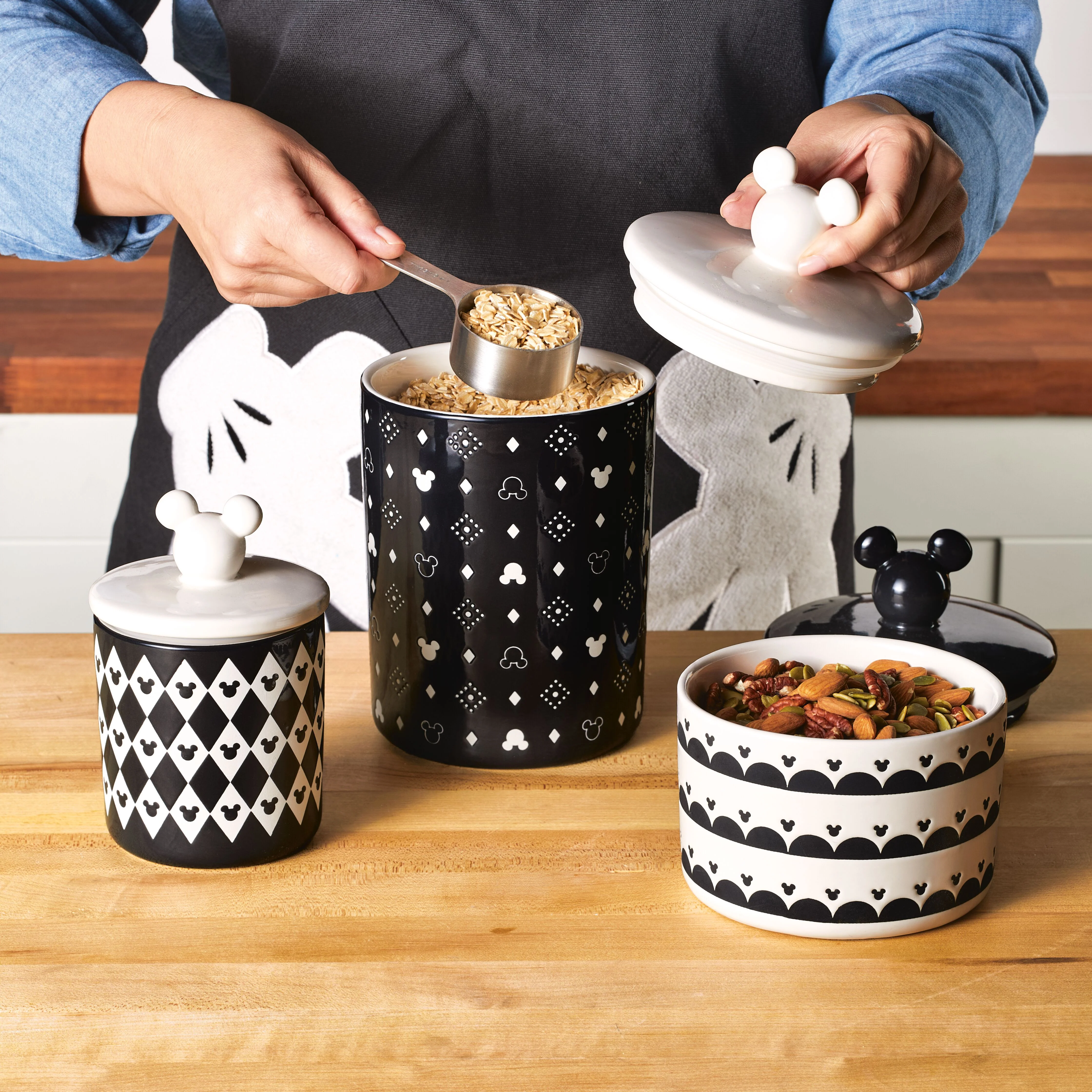 3 Piece Set of Ceramic Jar with Airtight Lids - Image 3