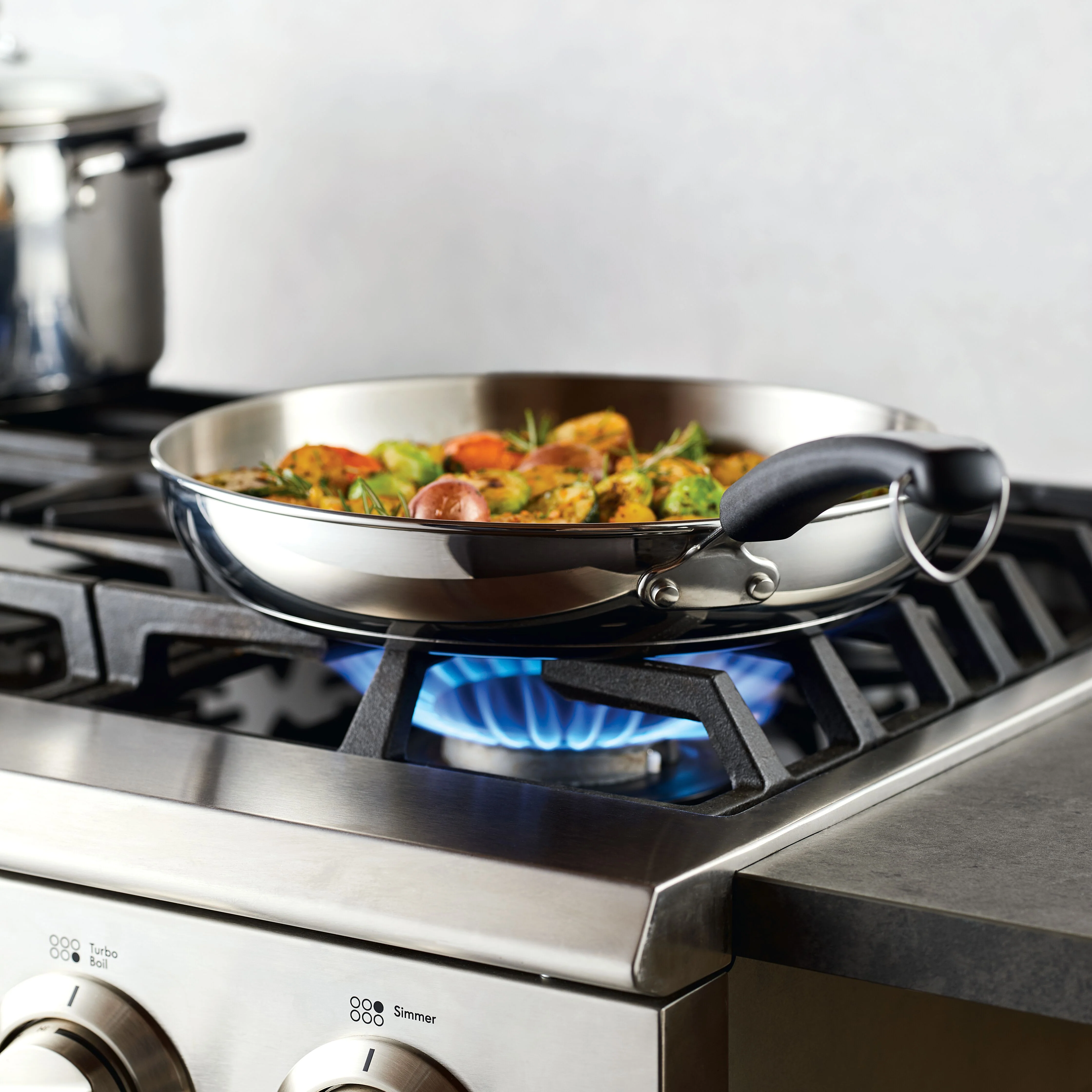 12.25-Inch Stainless Steel Frying Pan - Image 3