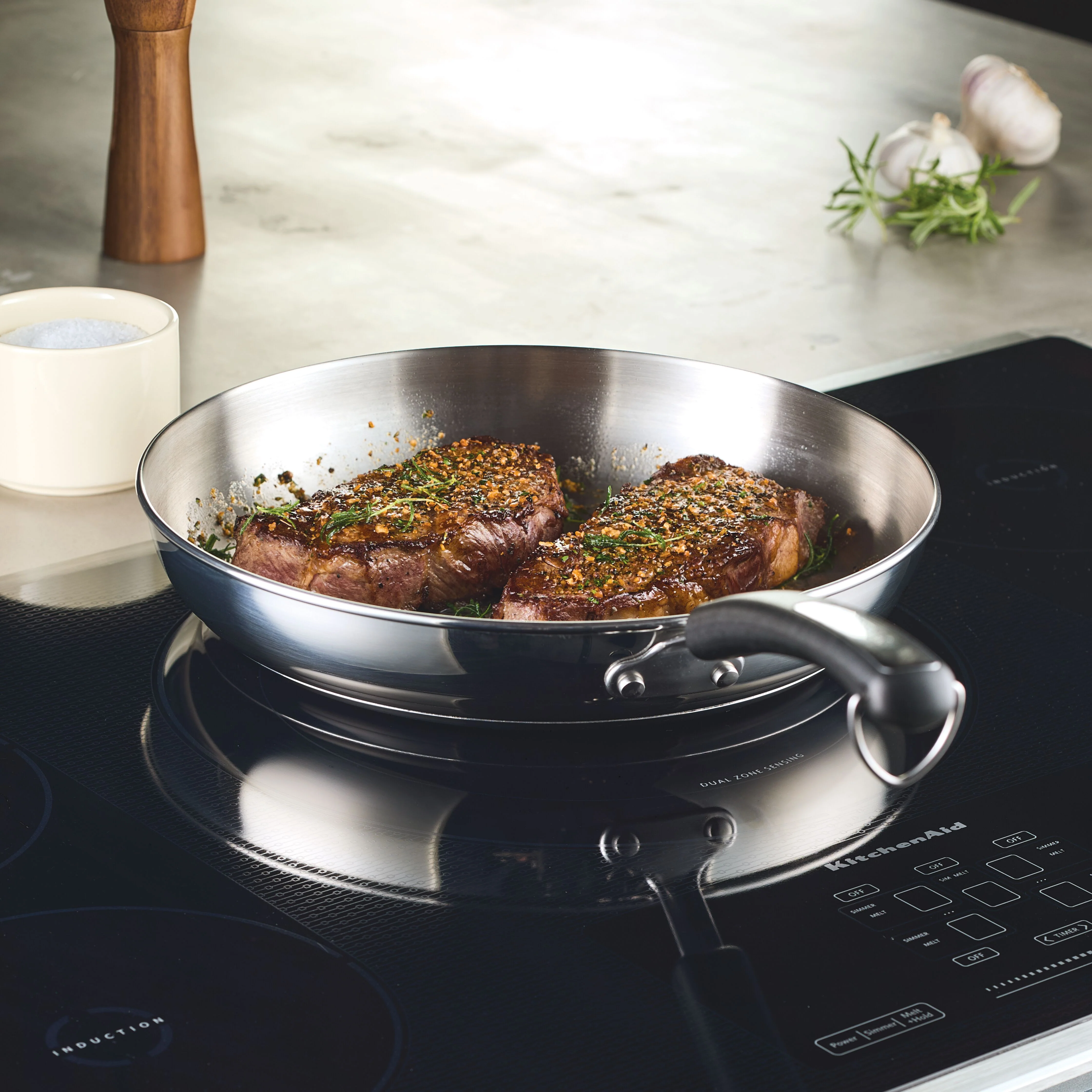 12.25-Inch Stainless Steel Frying Pan - Image 4