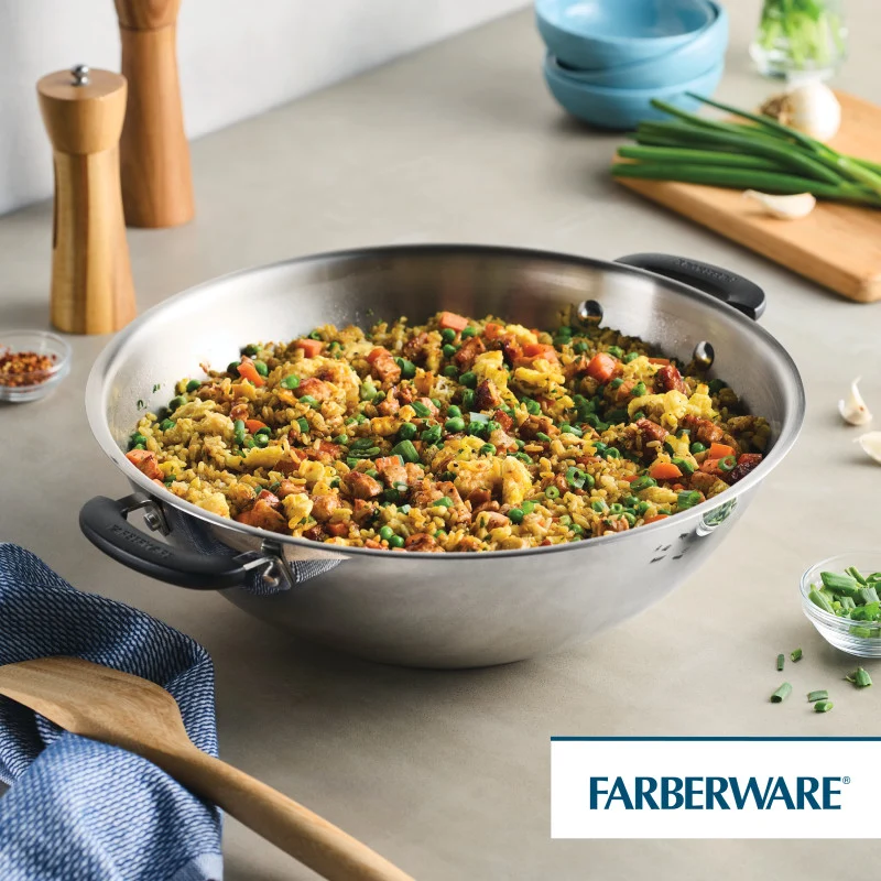 14-Inch Stainless Steel Wok - Image 2