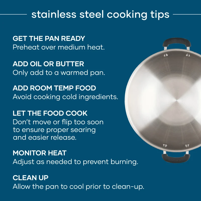 14-Inch Stainless Steel Wok - Image 8