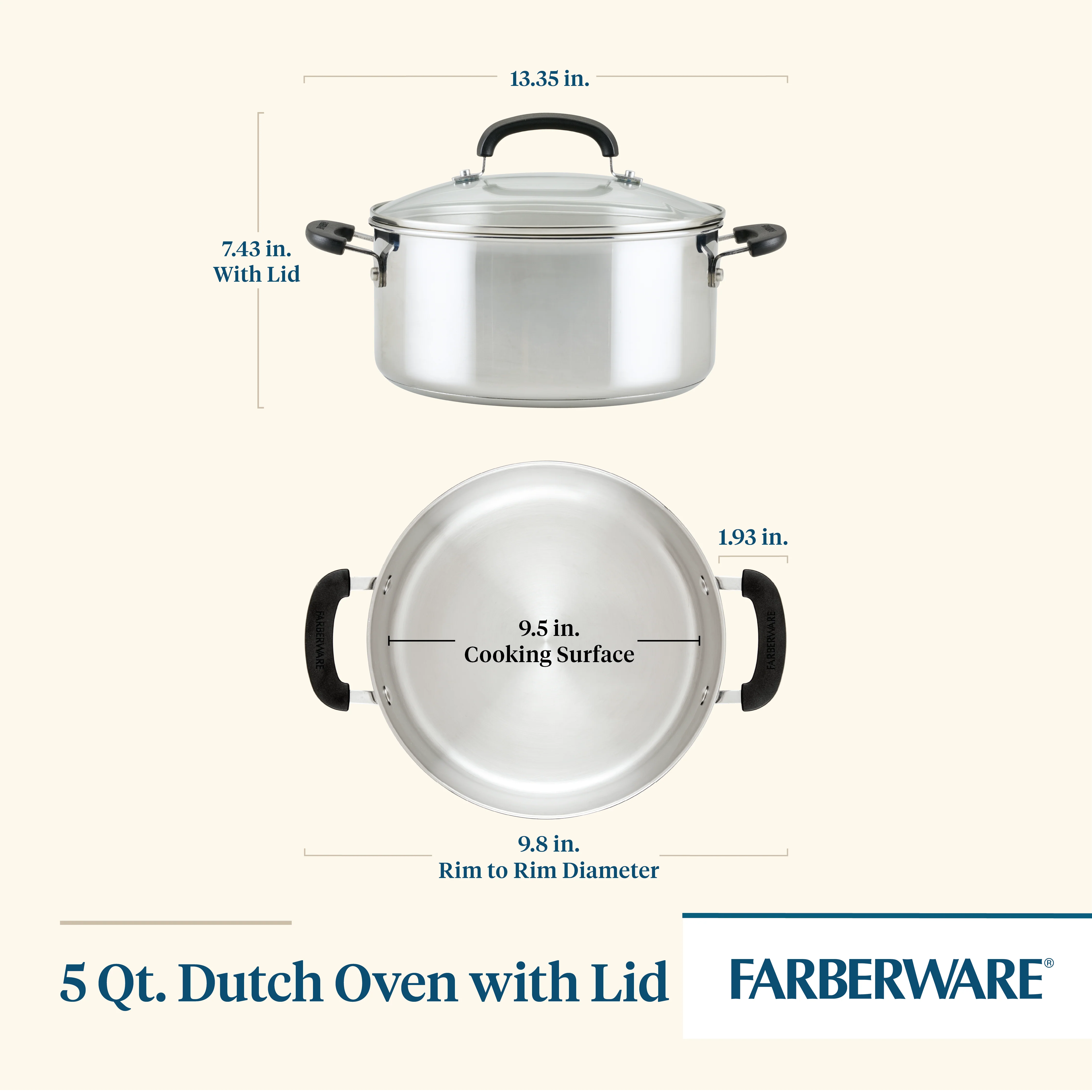 5-Quart Stainless Steel Dutch Oven - Image 8