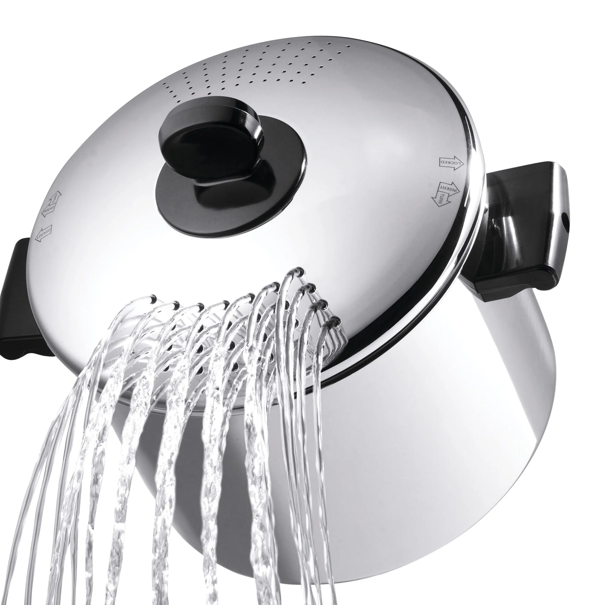 Classic Series Stainless Steel 8-Quart Stockpot With Straining Lid - Image 6