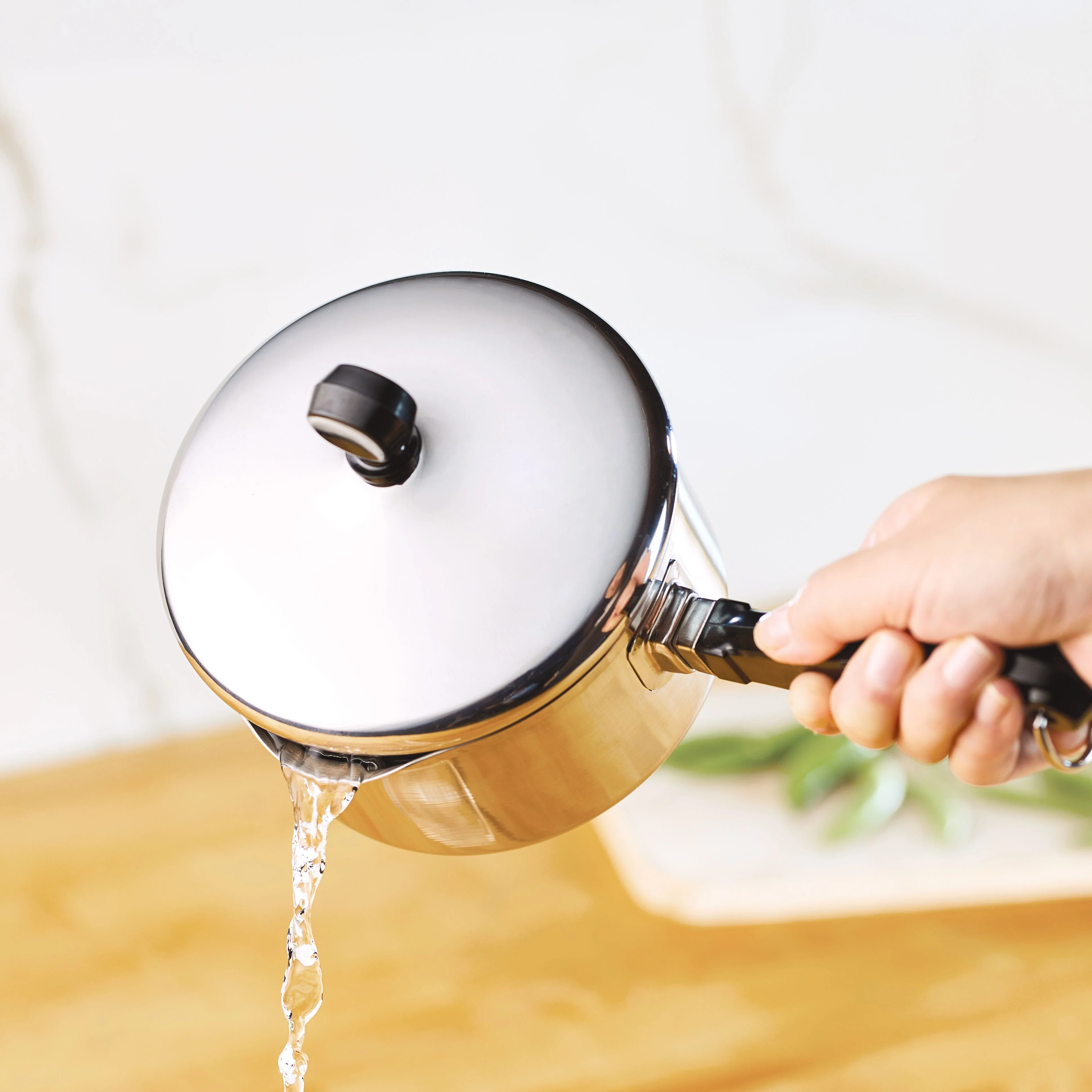 Classic Series Stainless Steel Saucepan With Straining Lid - Image 3