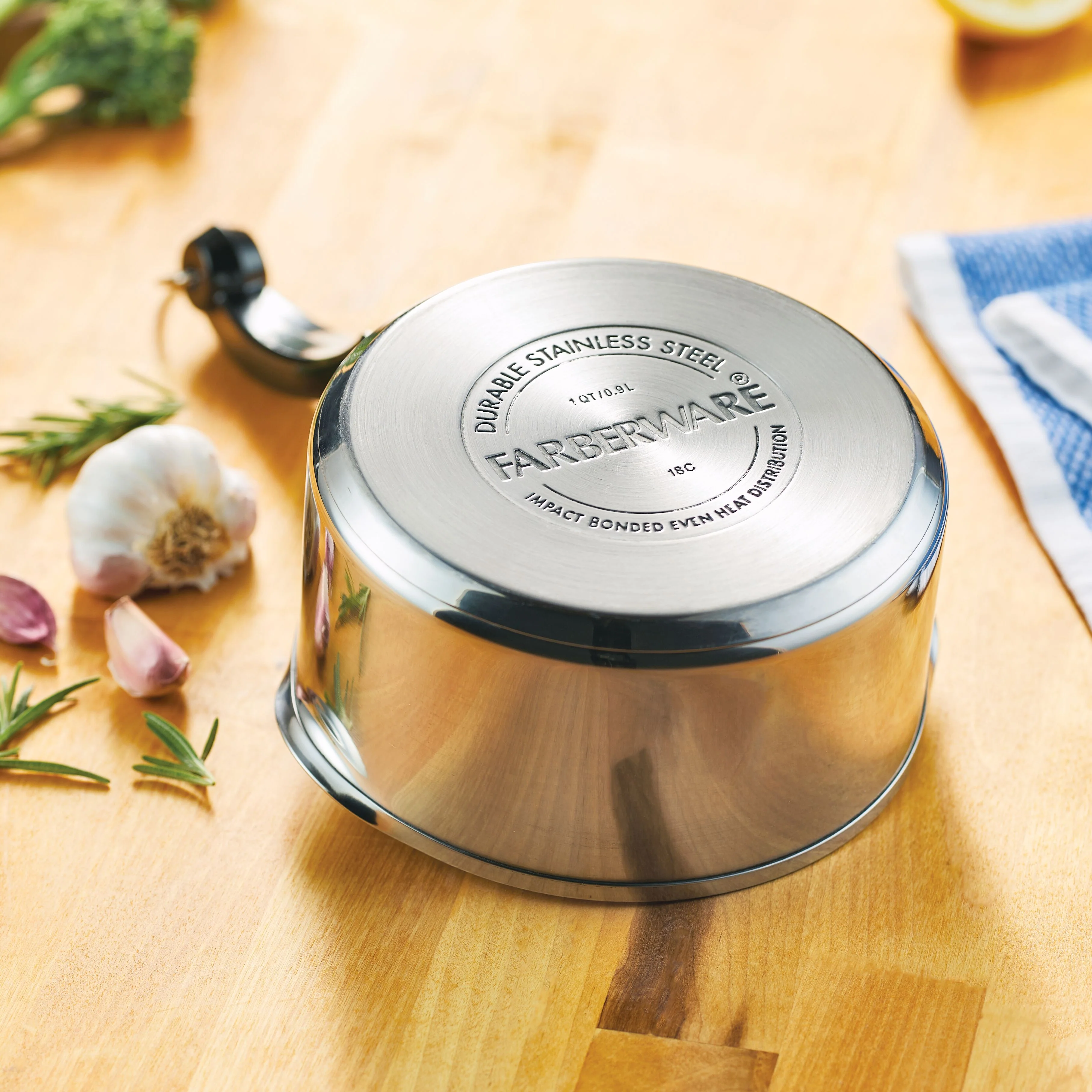 Classic Series Stainless Steel Saucepan With Straining Lid - Image 5