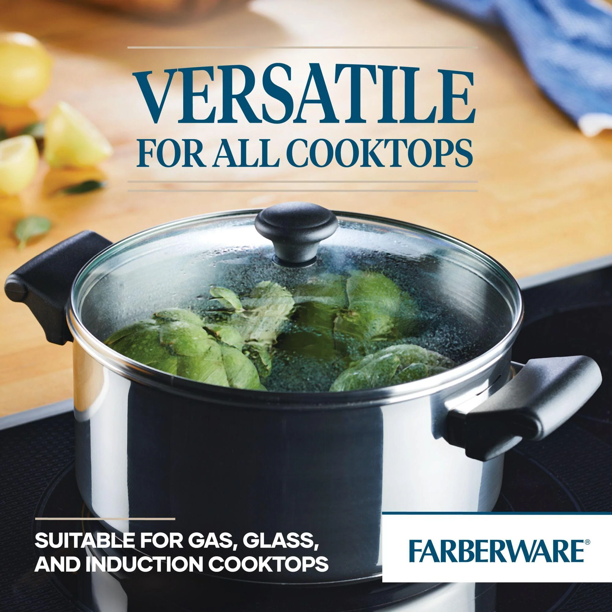 Classic Traditions Ceramic Stainless Steel 12-Piece Cookware Set - Image 4