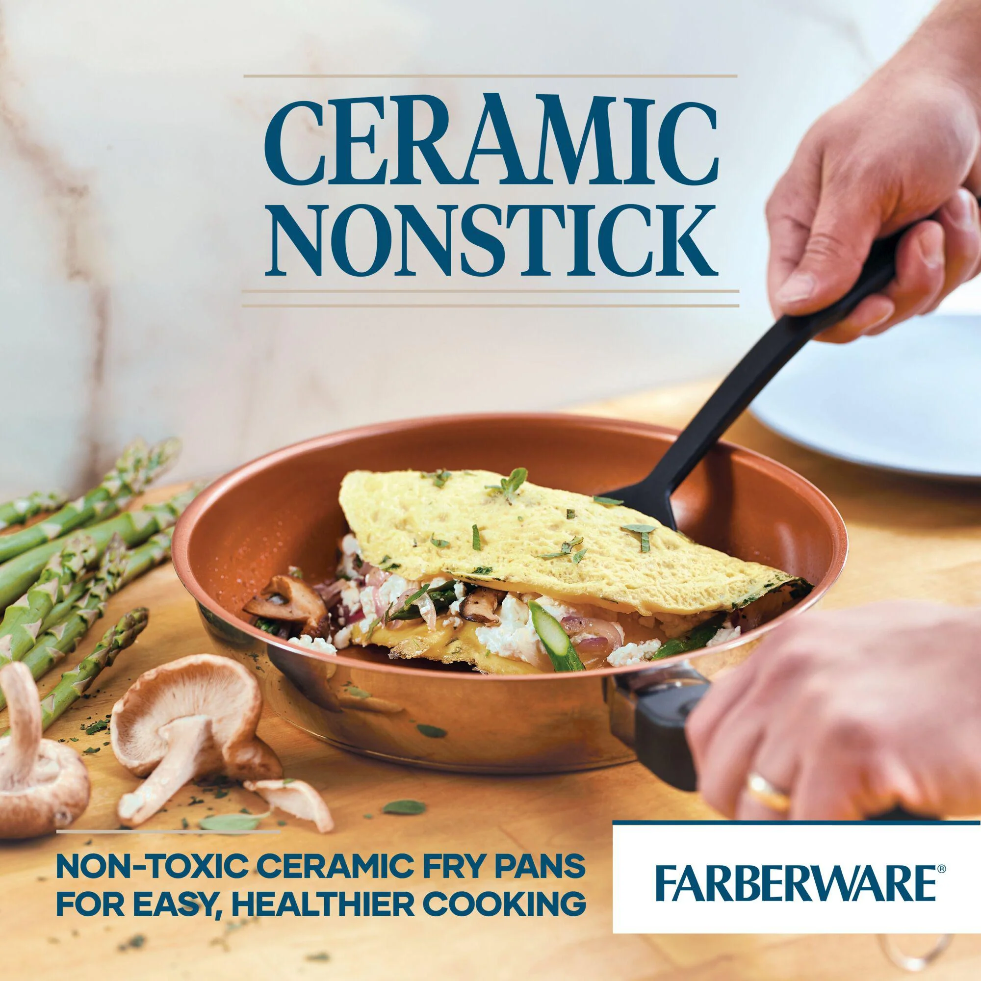 Classic Traditions Ceramic Stainless Steel 12-Piece Cookware Set - Image 5