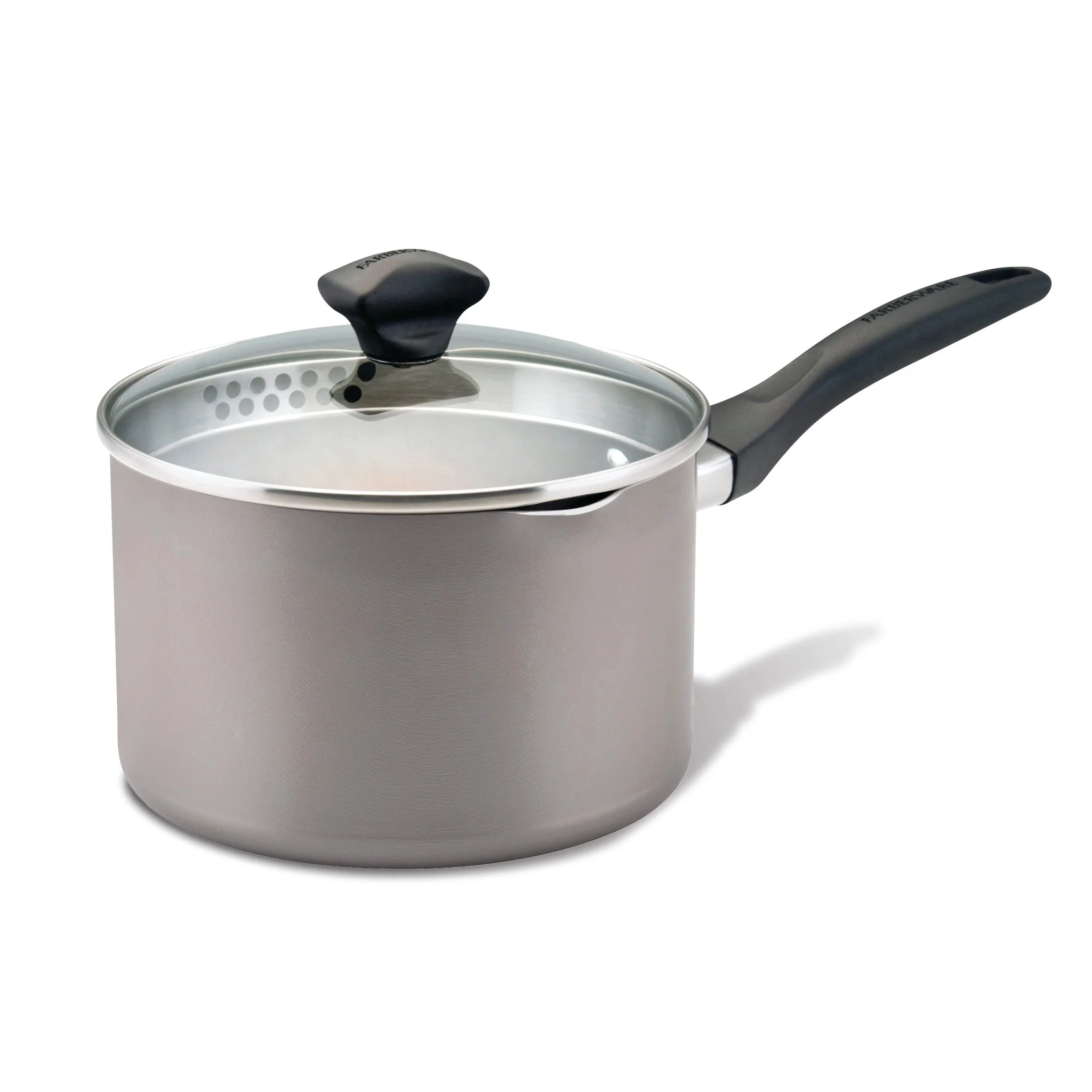 Nonstick Saucepan with Straining Lid - Image 4