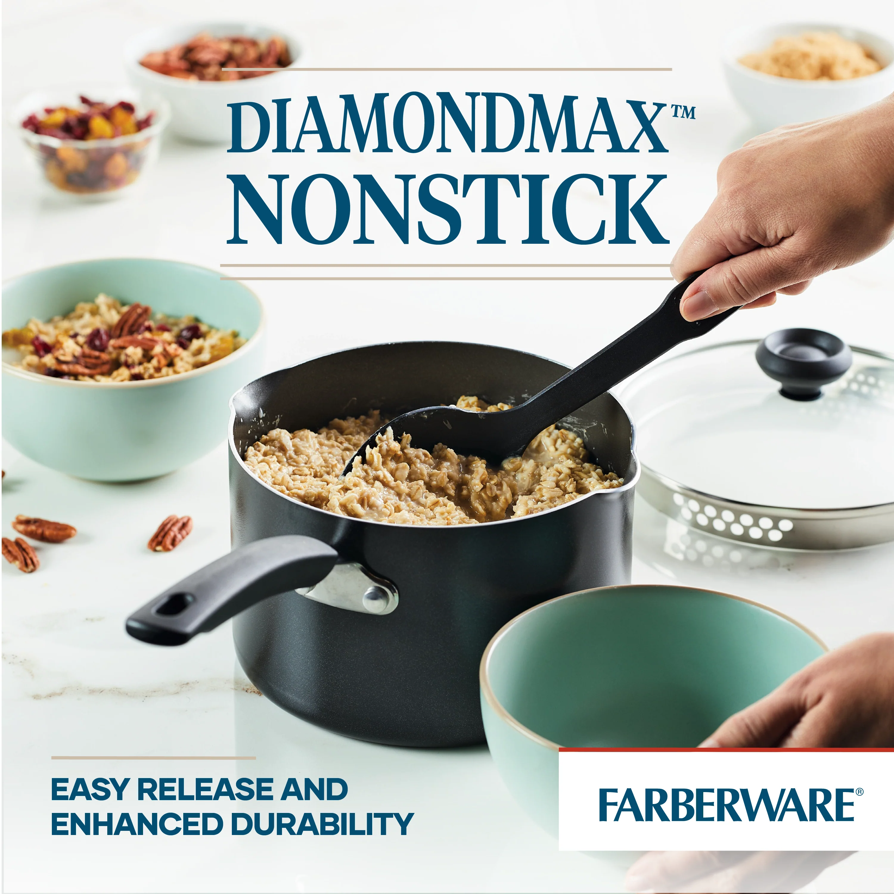 3-Quart Nonstick Straining Saucepan - Image 8