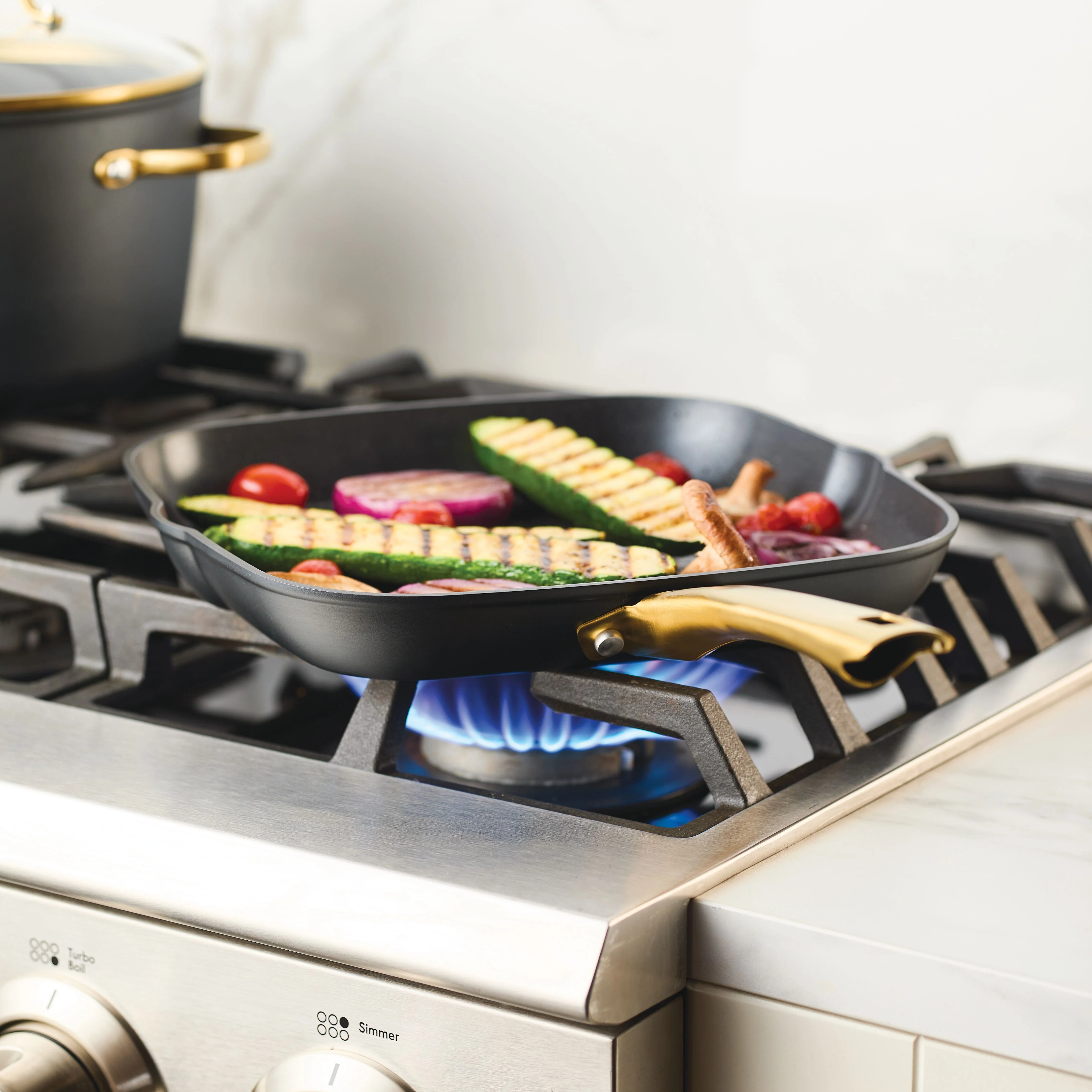 Forged Induction Ceramic 11-Inch Square Grill Pan - Image 6