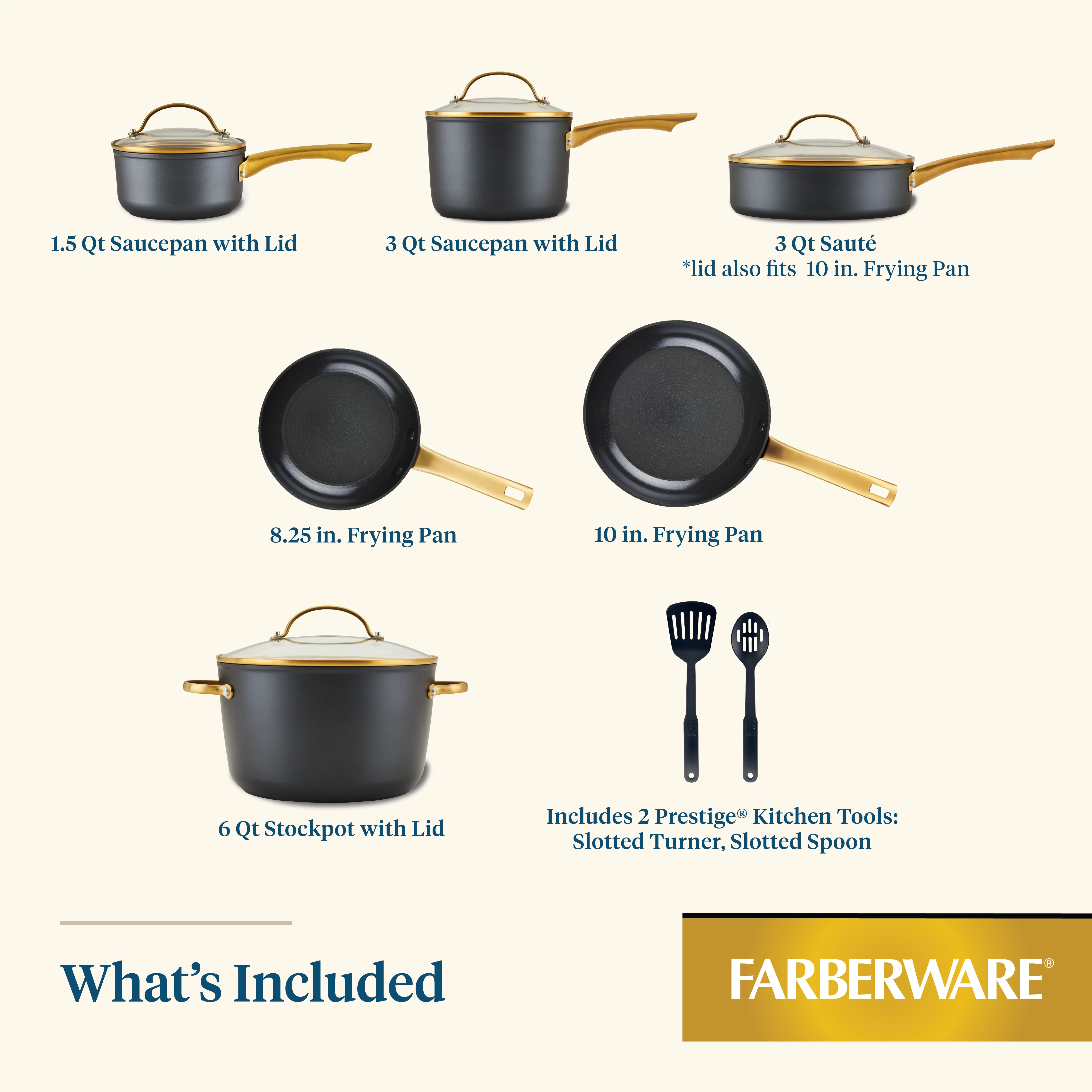 Forged Induction Ceramic 12-Piece Cookware Set - Image 5