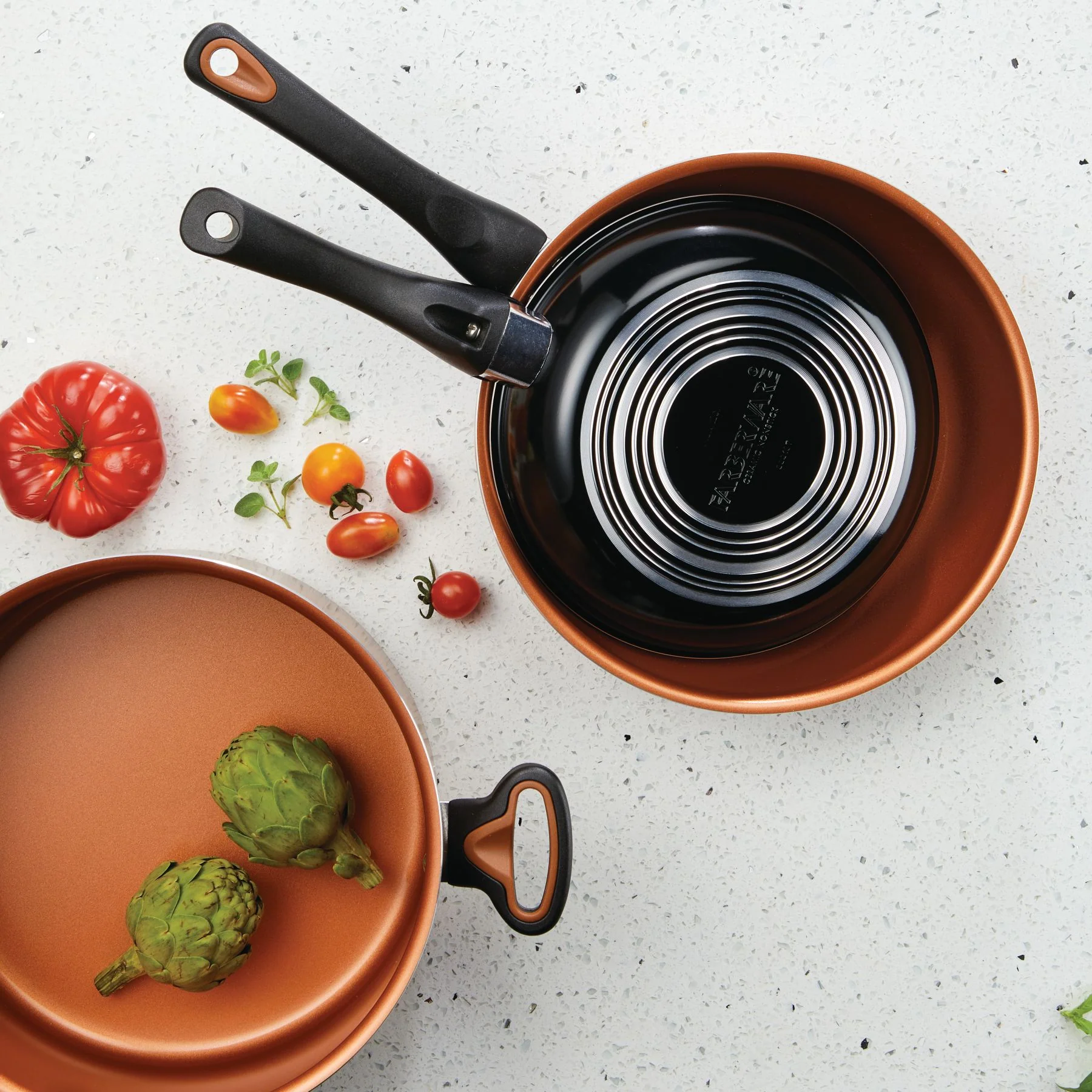 12-Piece Copper Ceramic Nonstick Cookware Set - Image 17