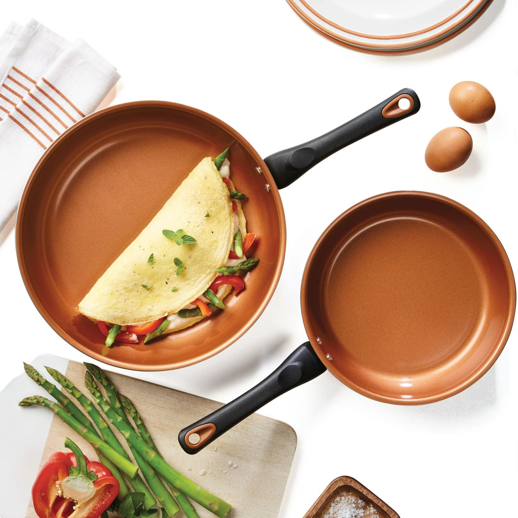 12-Piece Copper Ceramic Nonstick Cookware Set - Image 6