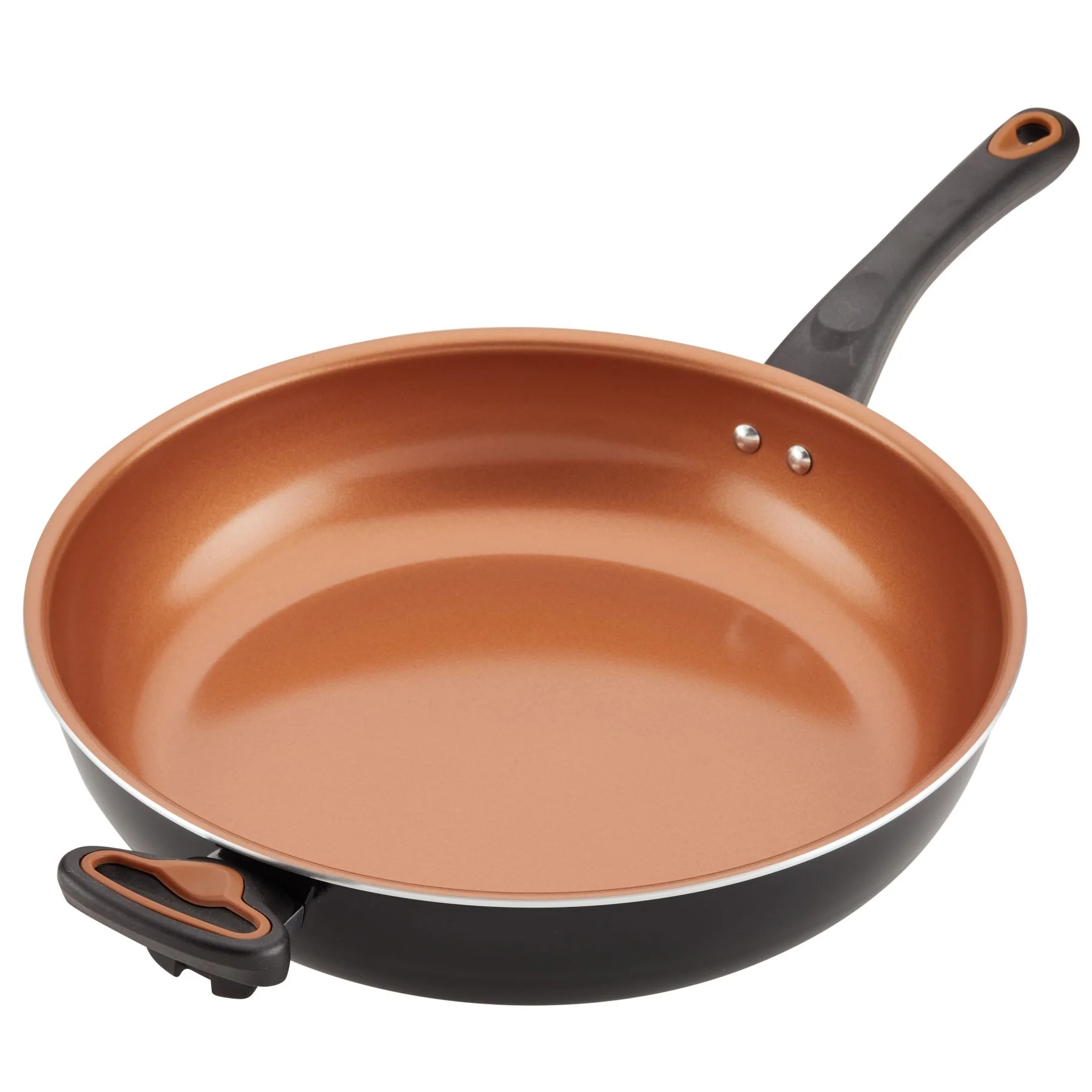 12.5-Inch Copper Ceramic Nonstick Deep Frying Pan - Image 4