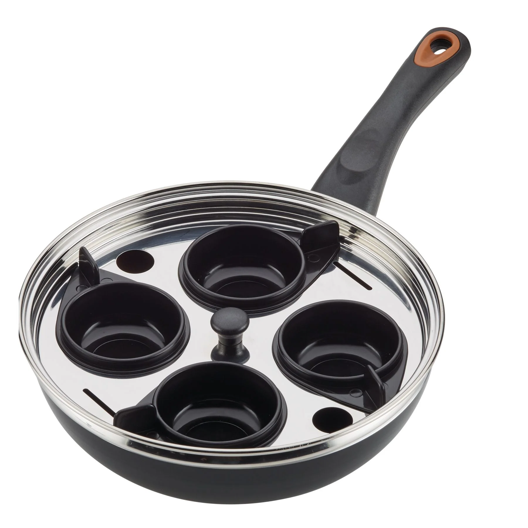 8-Inch Copper Ceramic Nonstick Egg Poacher - Image 4