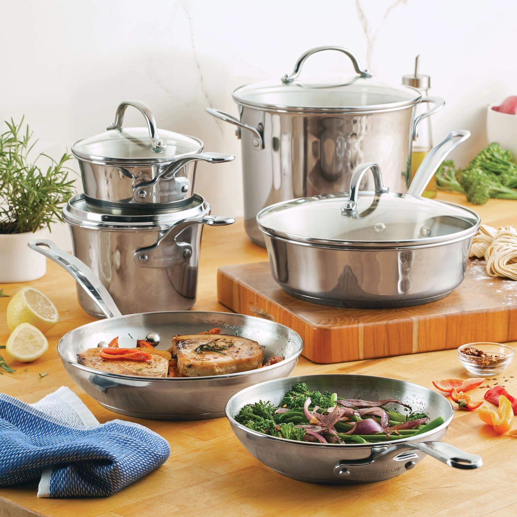 Millennium Stainless Steel 10-Piece Cookware Set - Image 3