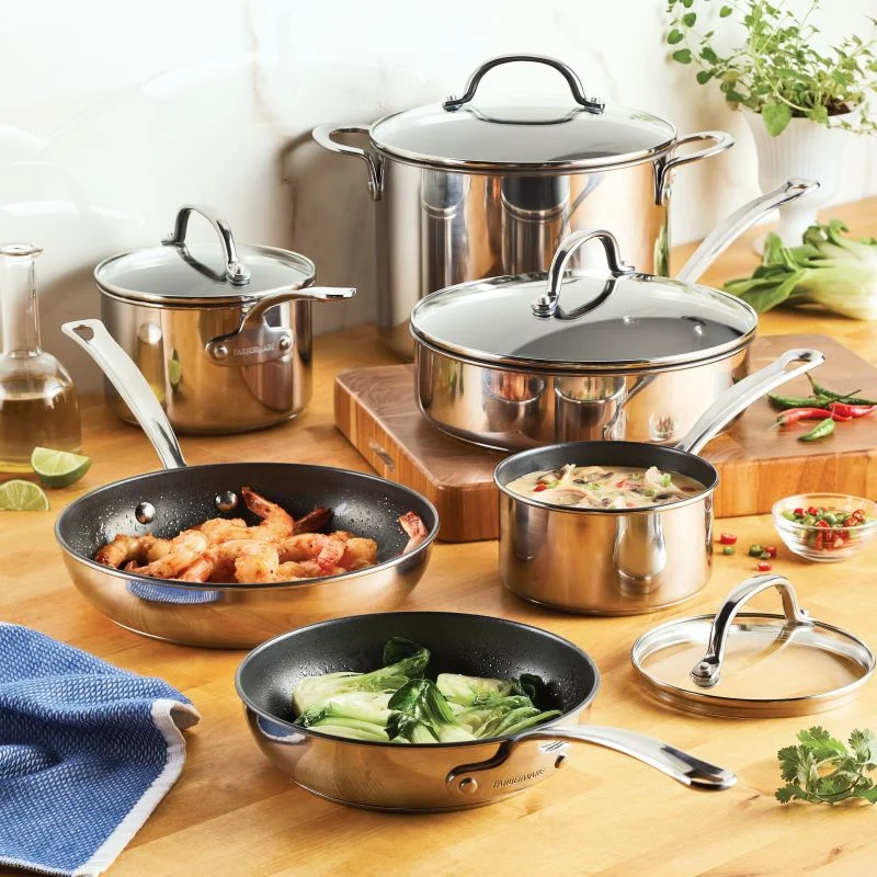 Millennium Nonstick Stainless Steel 10-Piece Set - Image 3