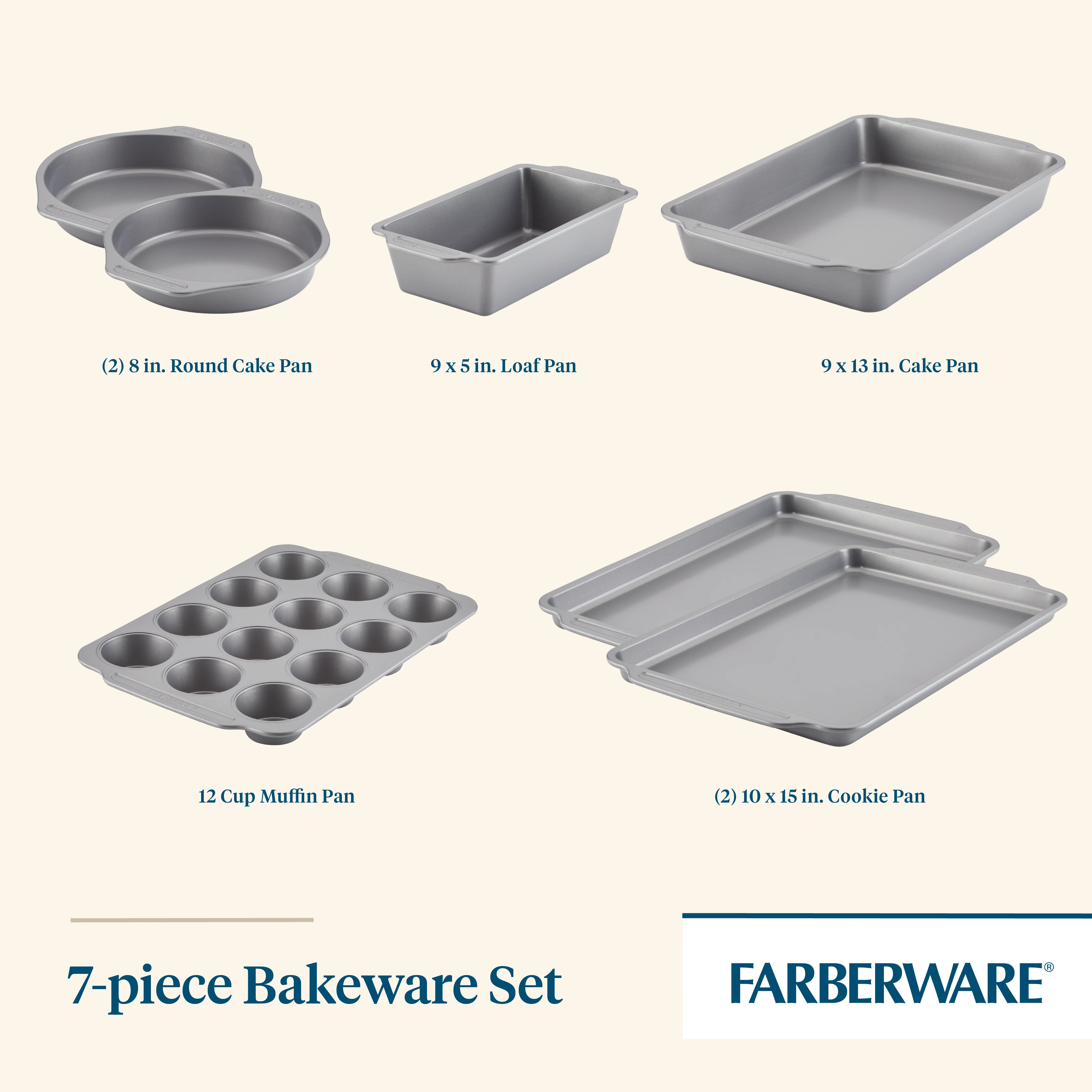 7-Piece Nonstick Bakeware Set - Image 3