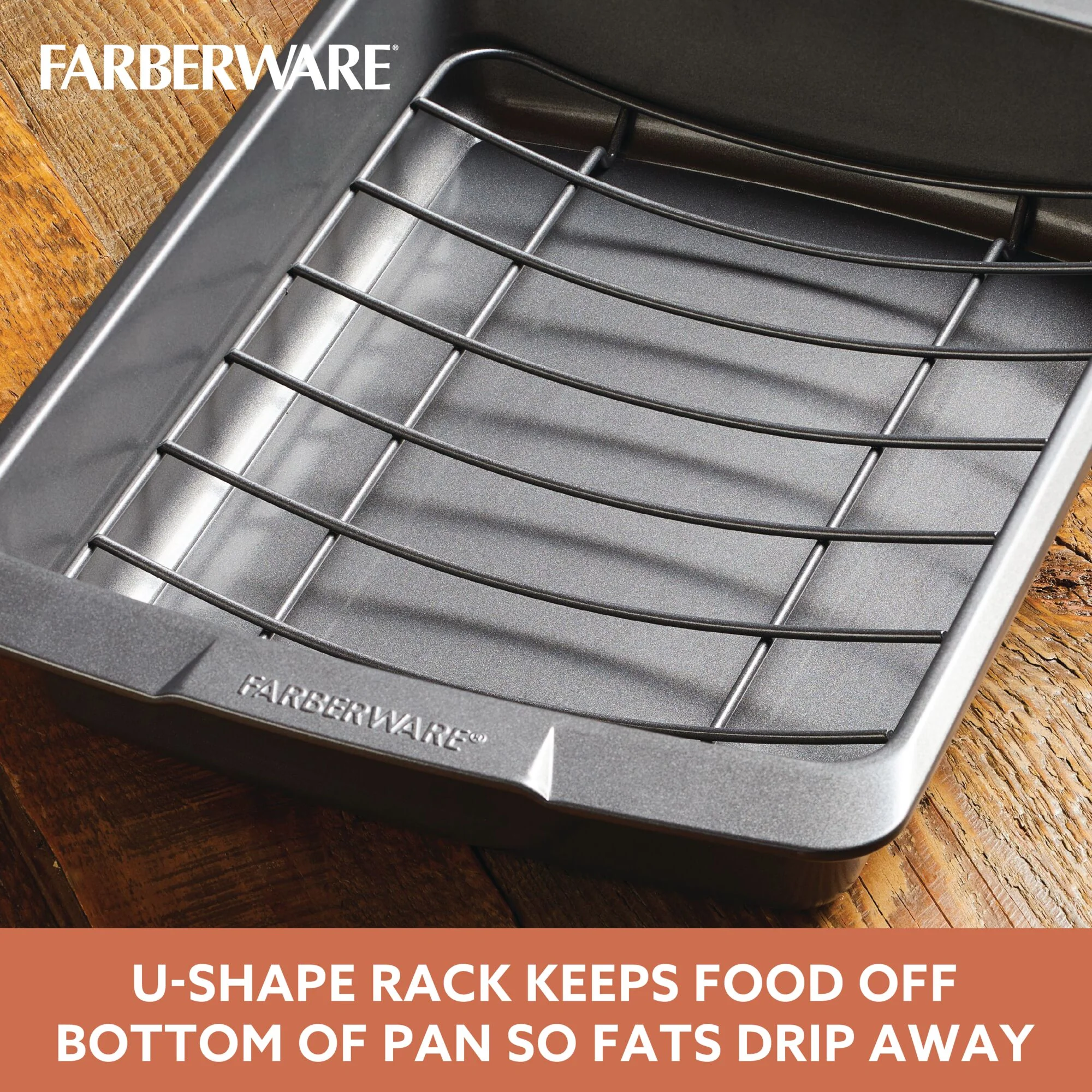 Nonstick Roaster with U-Rack - Image 6