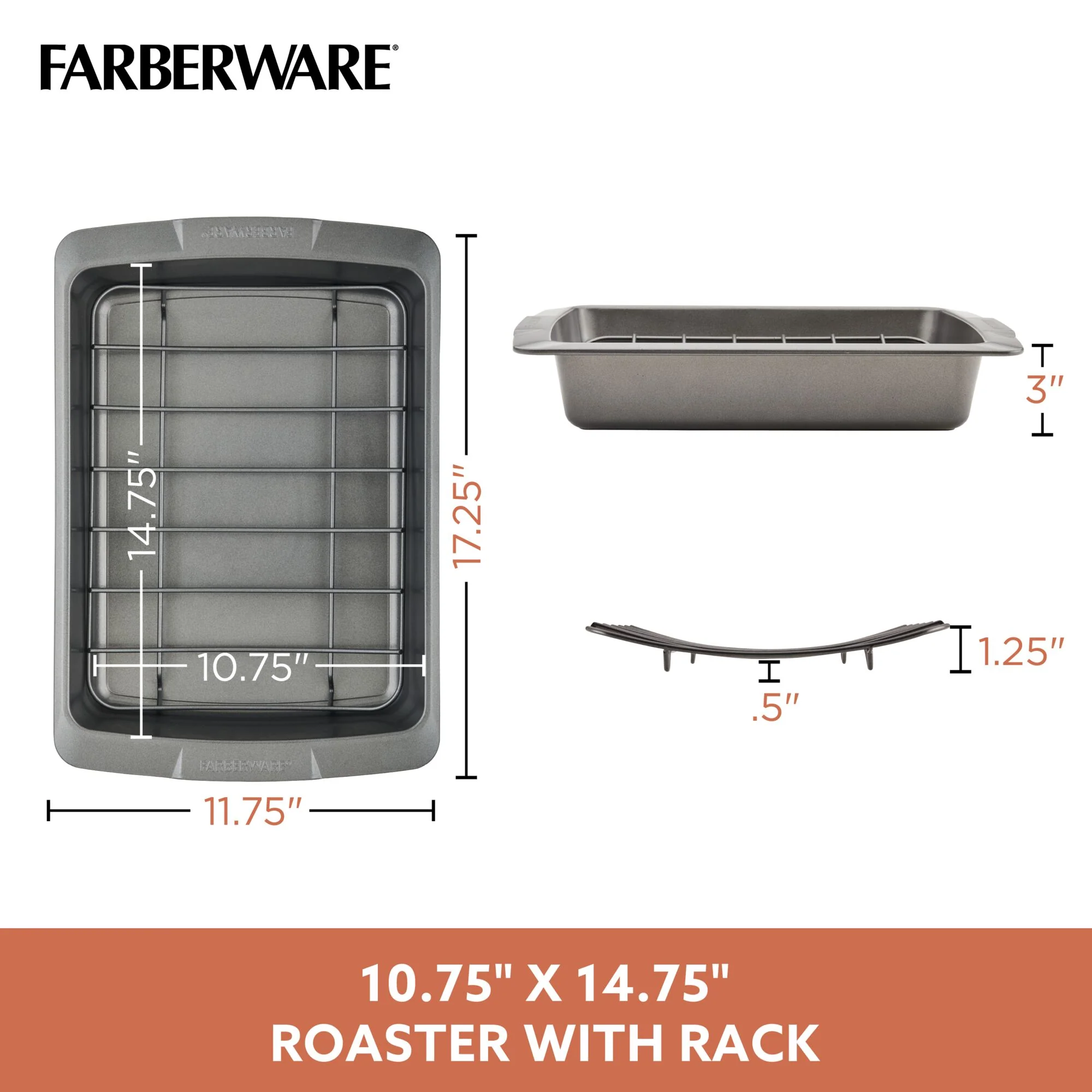 Nonstick Roaster with U-Rack - Image 9