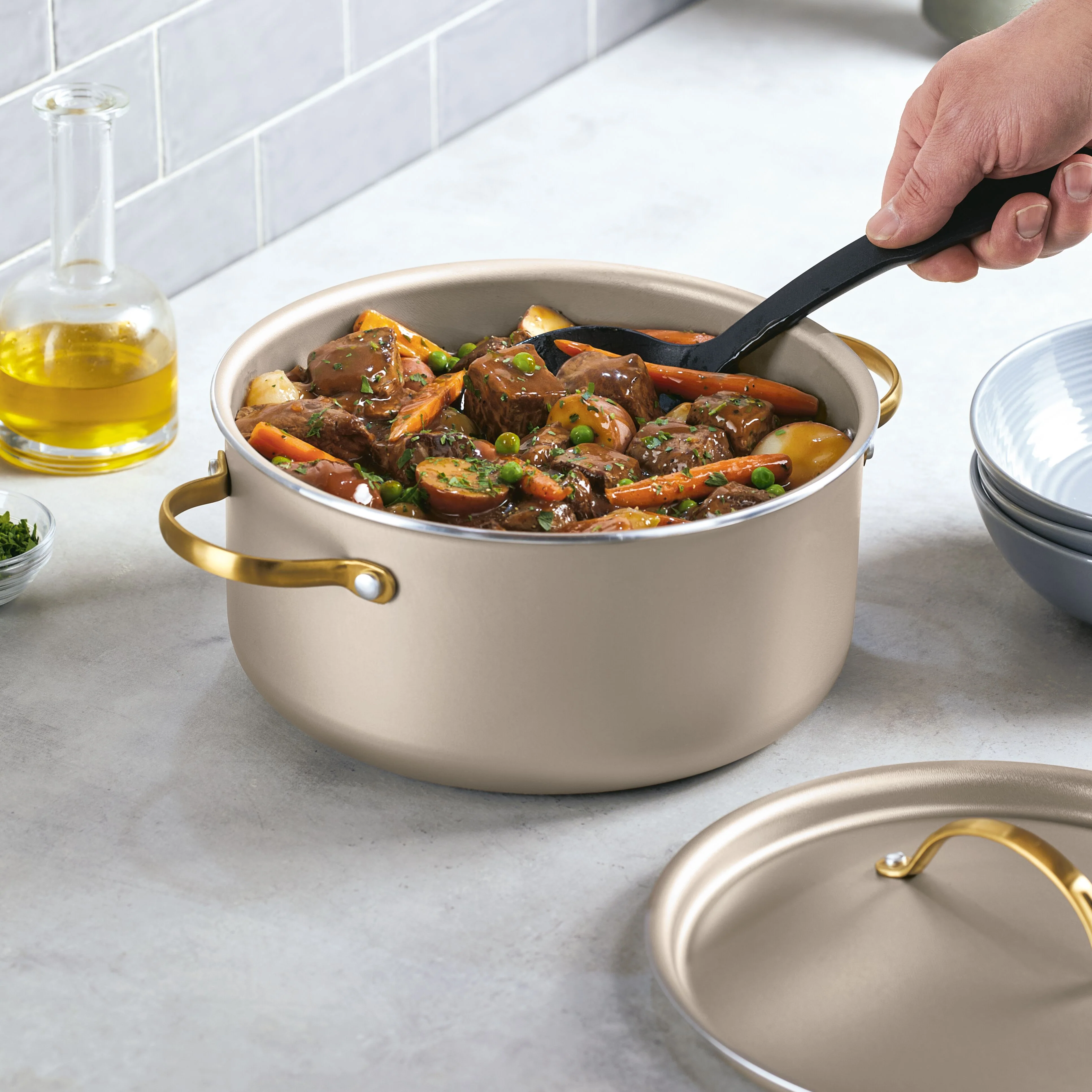 Radiant Nonstick 5.5-Quart Dutch Oven With Lid - Image 3