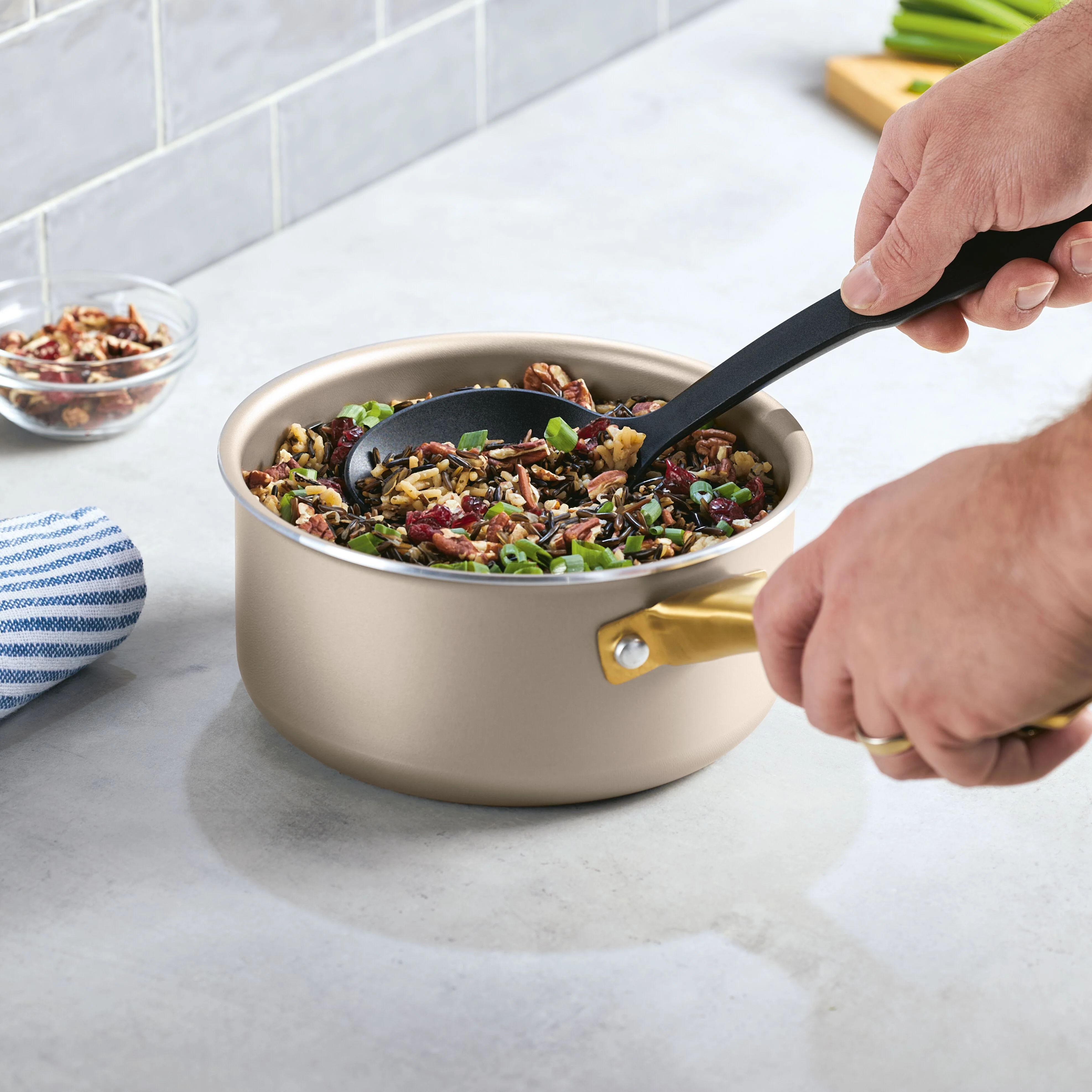 Radiant Nonstick 2-Quart Saucepan With Lid - Image 5