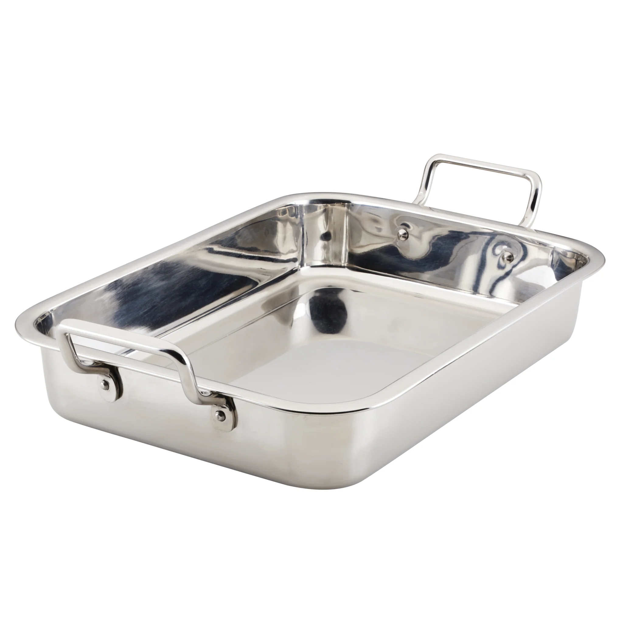 17" x 12.25" Stainless Steel Roaster with Rack - Image 11