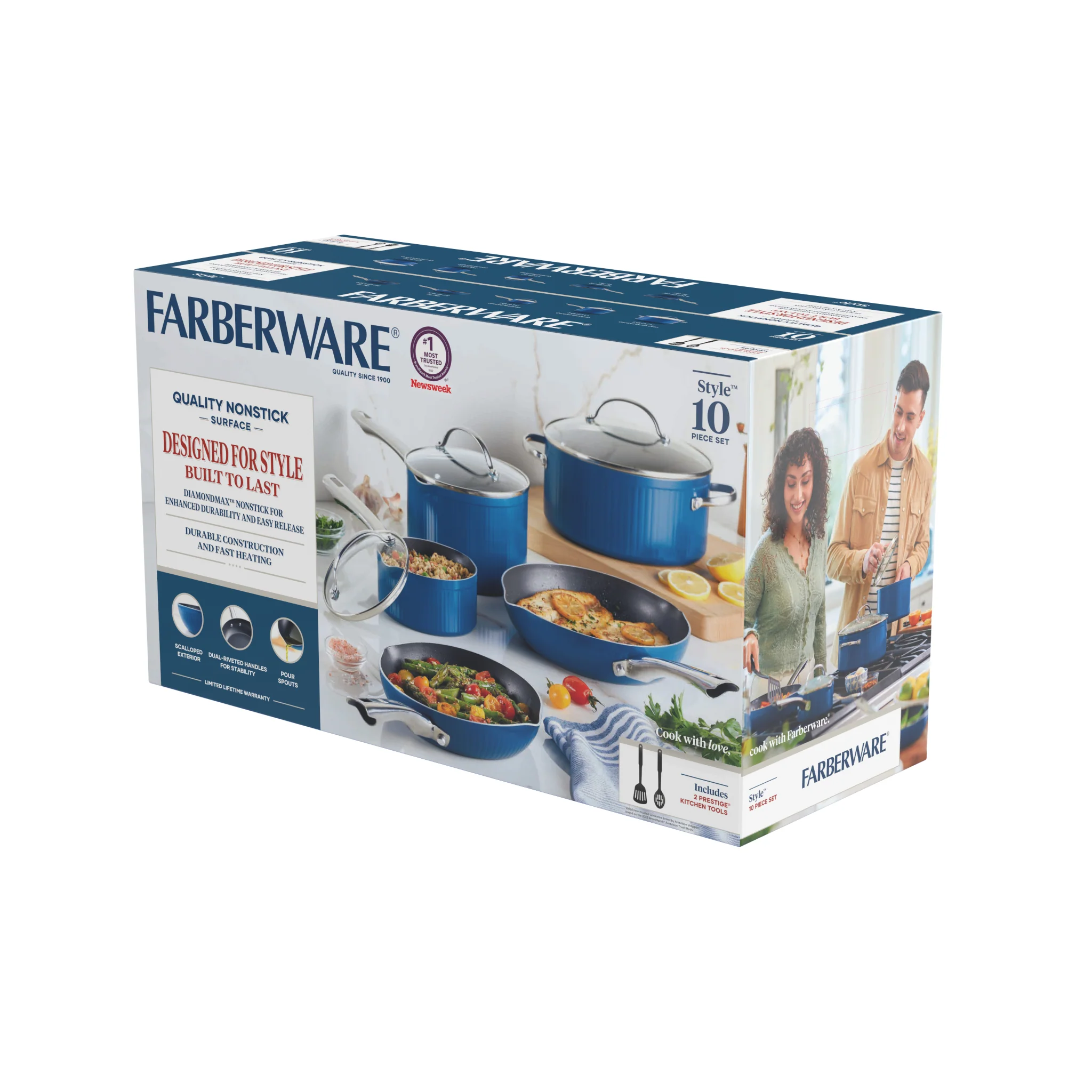 Style Nonstick Cookware Set, 10-Piece - Image 3