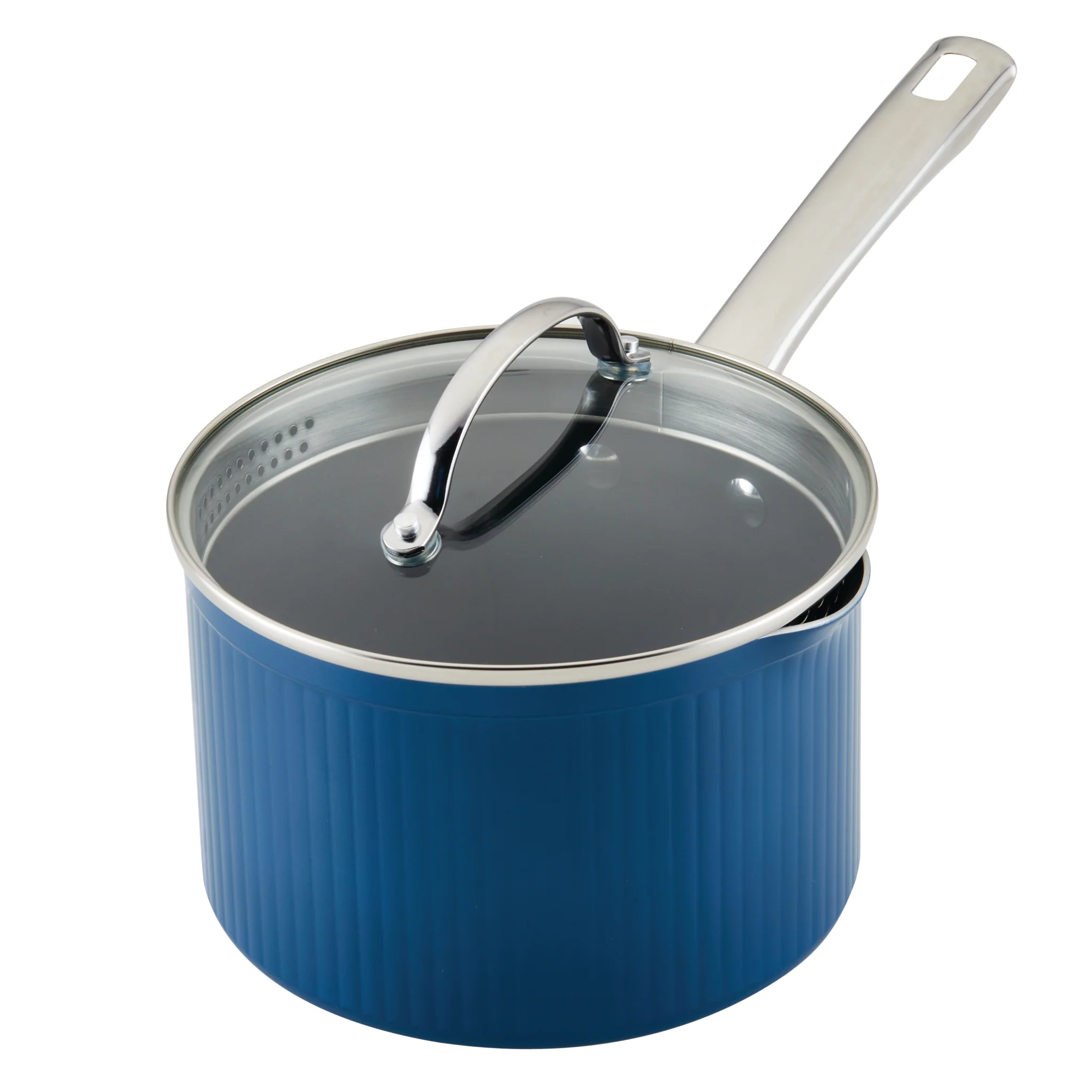 Style Nonstick Cookware Straining Saucepan with Lid, 3-Quart - Image 14