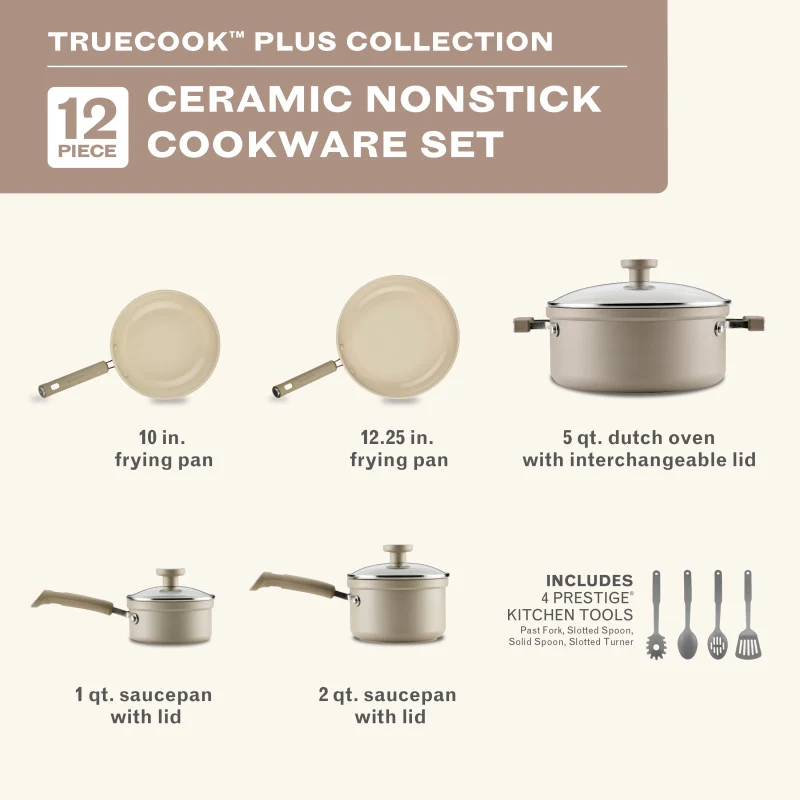 12-Piece Ceramic Plus Induction Cookware Set - Image 3