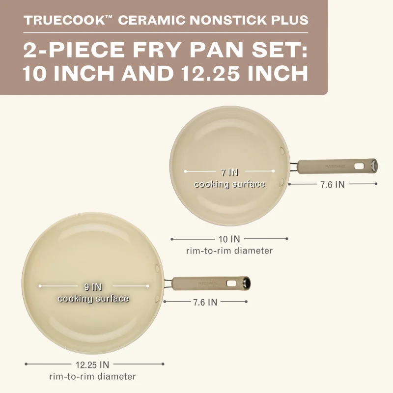 2-Piece Ceramic Induction Frying Pan Set - Image 3