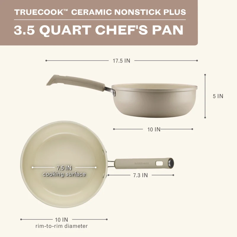 3.5-Quart Ceramic Induction Chef's Pan - Image 3